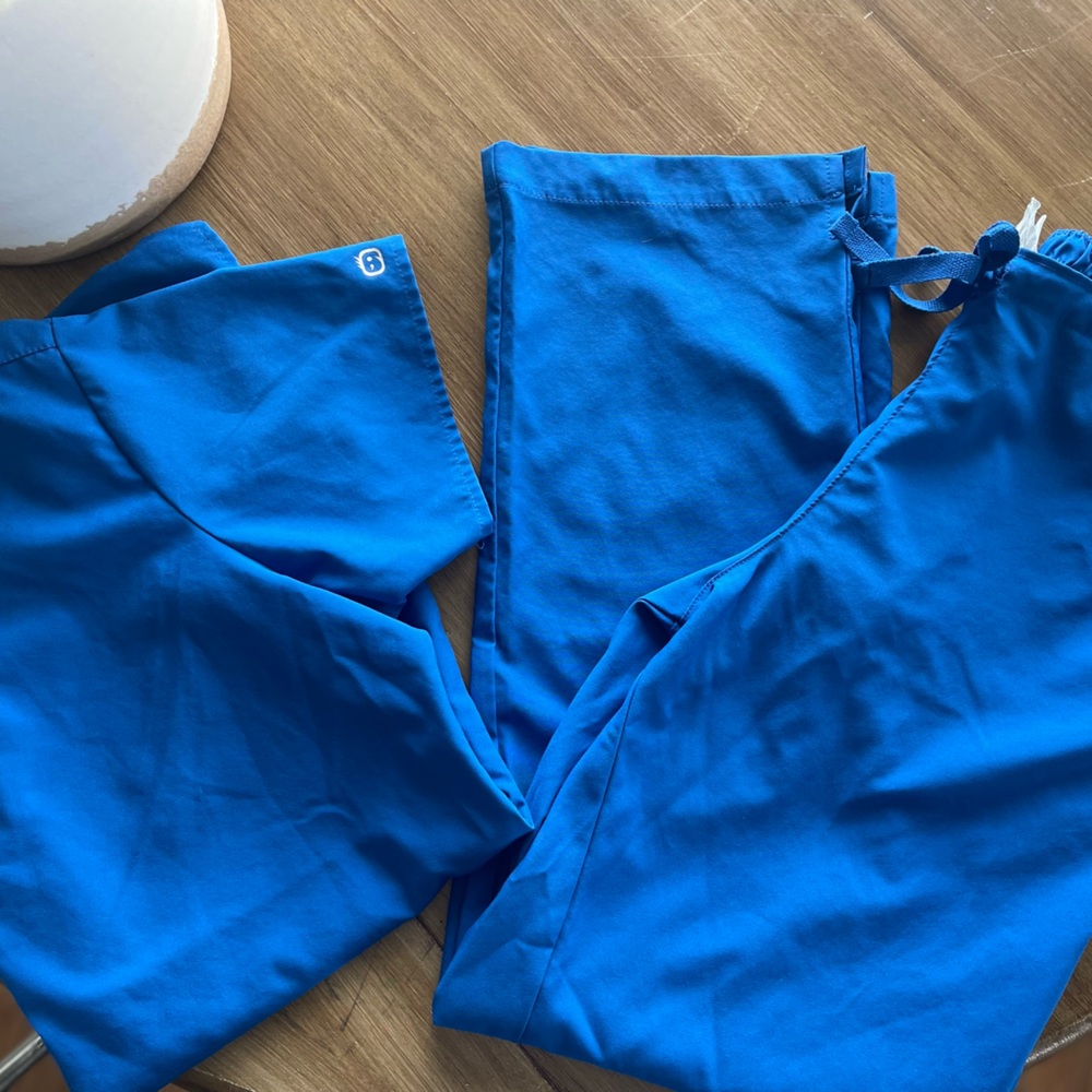 W123 Royal Blue scrubs